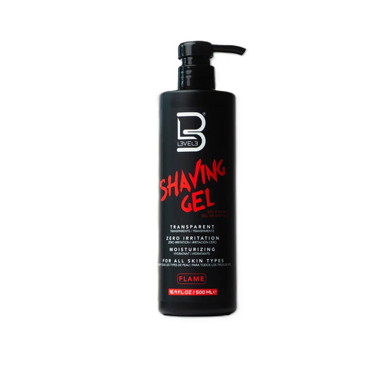 L3VEL3 Shaving Gel 500ml - Flame