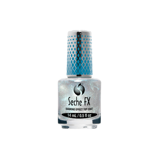 Seche Fx Diamond Effect Top Coat 14ml - Blue Shimmer