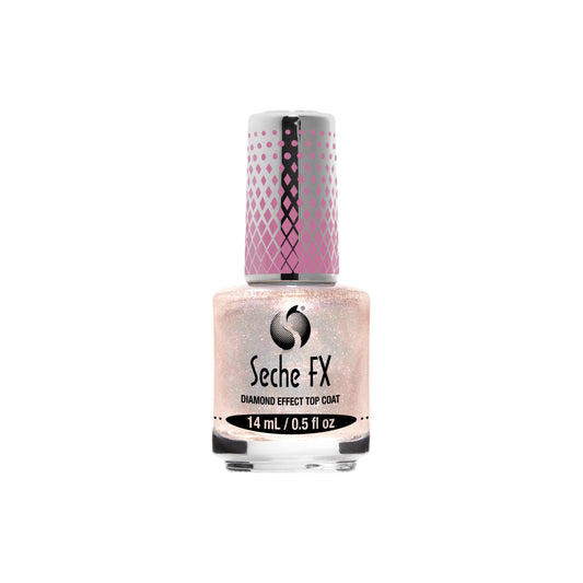 Seche Fx Diamond Effect Top Coat 14ml - Pink Shimmer