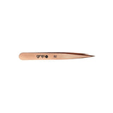 Grip Tweezers Pointed Tip Stainless Steel - Rose Gold