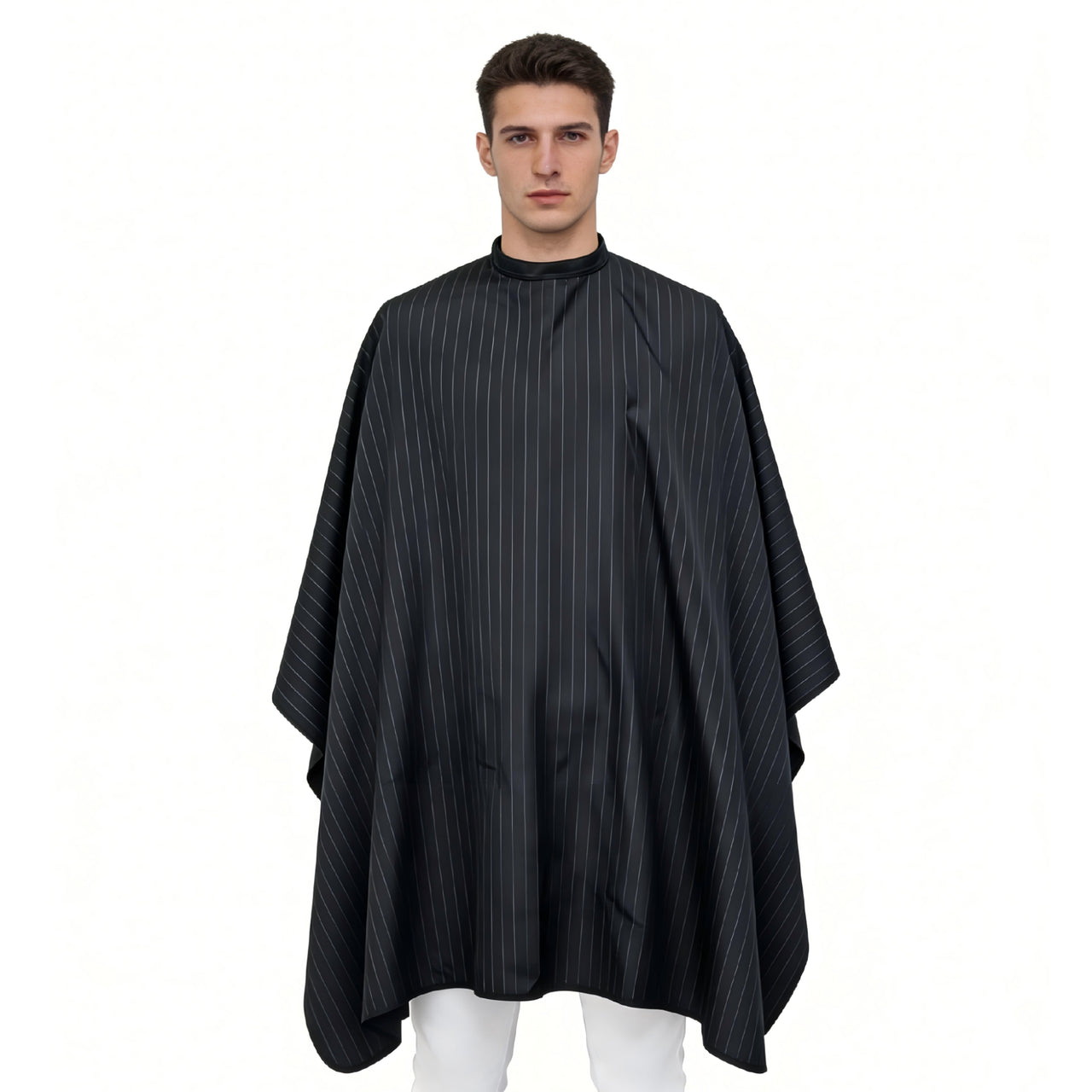 Inmood Black Striped Anti-Static Cutting Cape