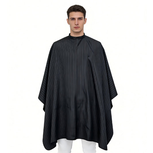 Inmood Black Striped Anti-Static Cutting Cape