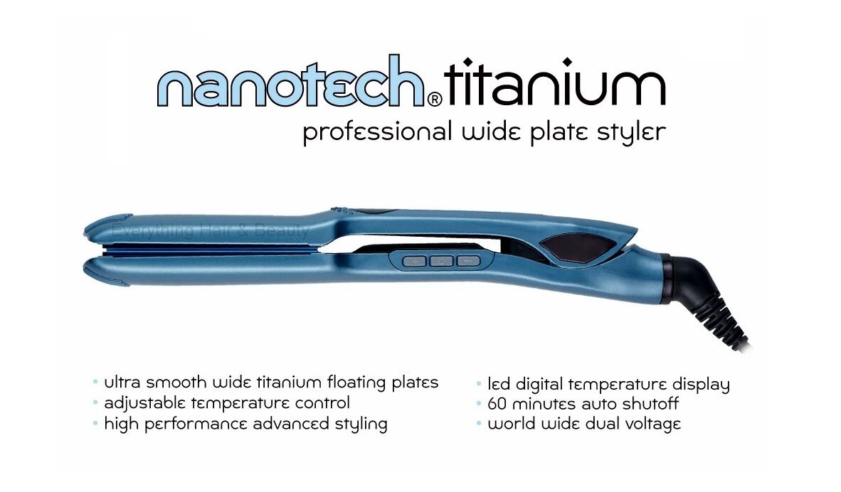 Nanotech Titanium Professional Wide Plate Styler