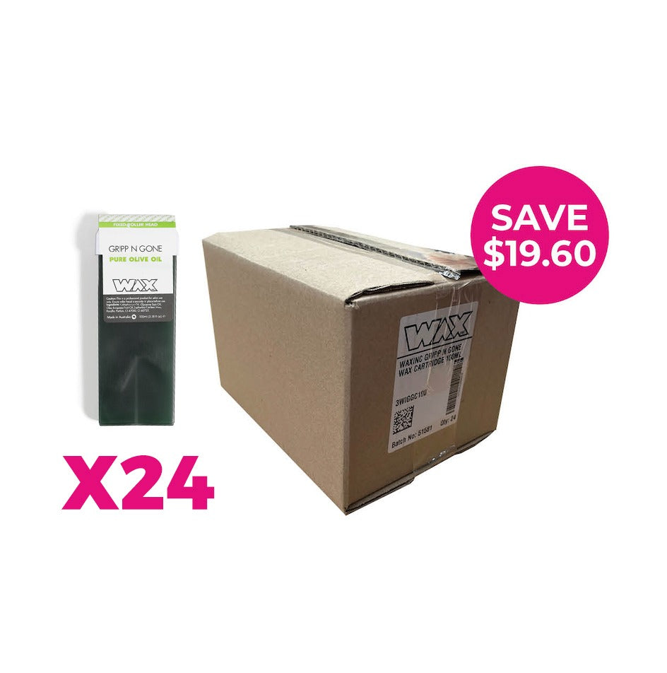 Wax_inc Gripp N Gone Pure Olive Oil Cartridge 100ml - Box Of 24 Units