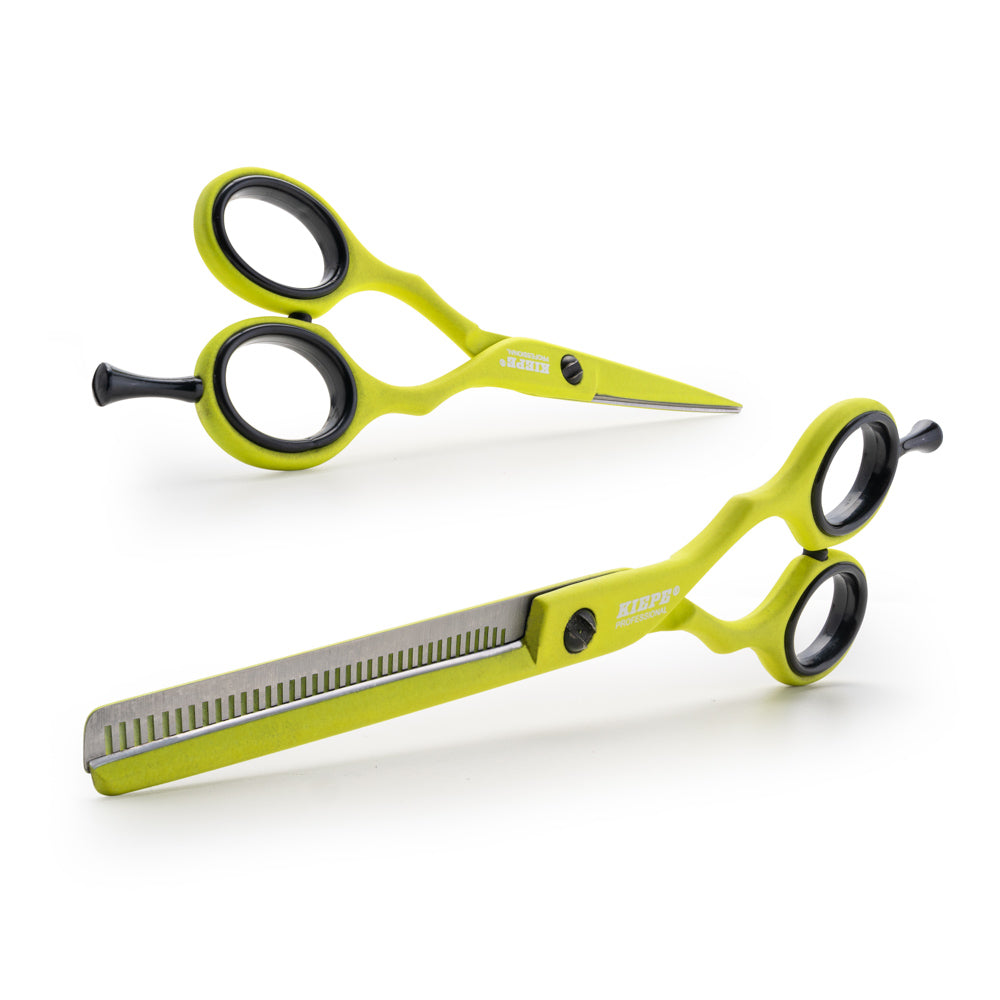 Kiepe Regular Scissors And Thinning Scissors - Lime