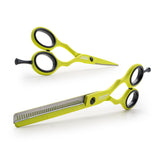 Kiepe Regular Scissors And Thinning Scissors - Lime